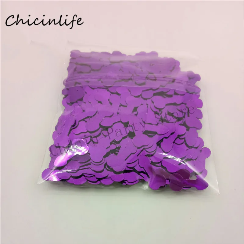 Chicinlife 500 шт./лот член пенис конфетти-блестки девичник вечерние Конфетти украшения украшение свадебного стола товары для девичника