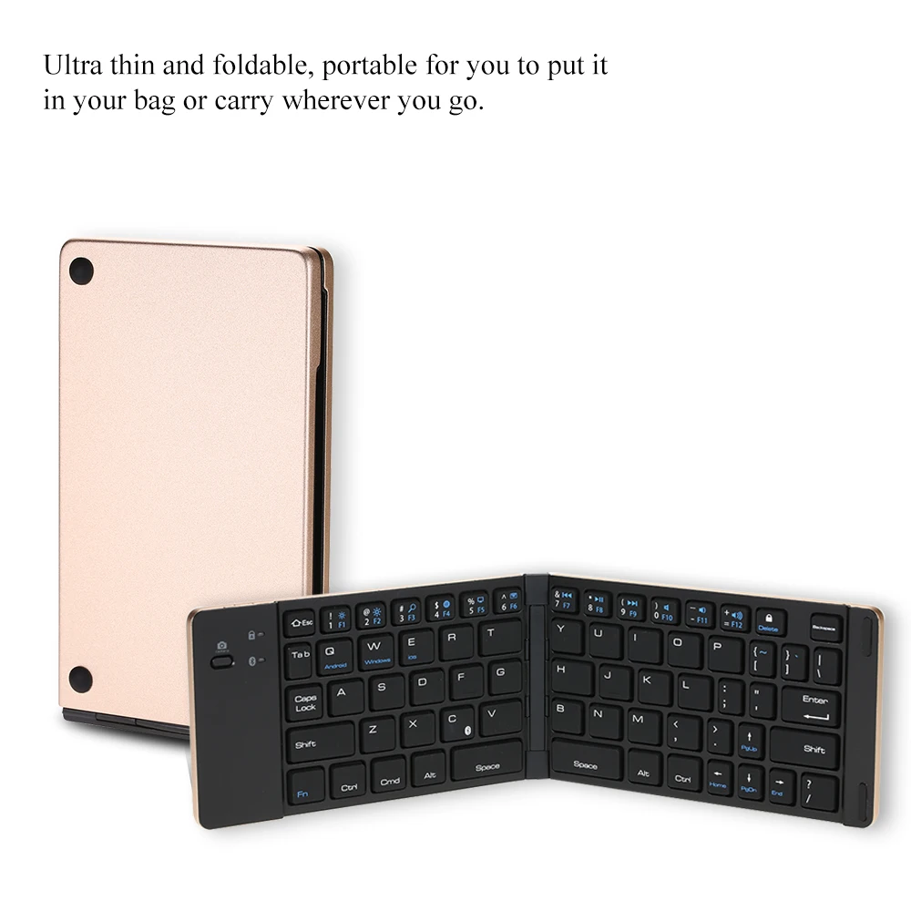 Универсальная мини клавиатура портативная беспроводная Bluetooth складная для iPhone