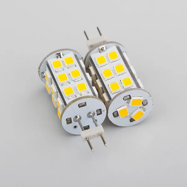 Светодиодная лампа G6.35 супер яркая высокая мощность 2835SMD 27 светодиодов до 350LM широкий AC/DC 24 В лампа с регулируемой яркостью RV купольный светильник для салона 1 шт./лот