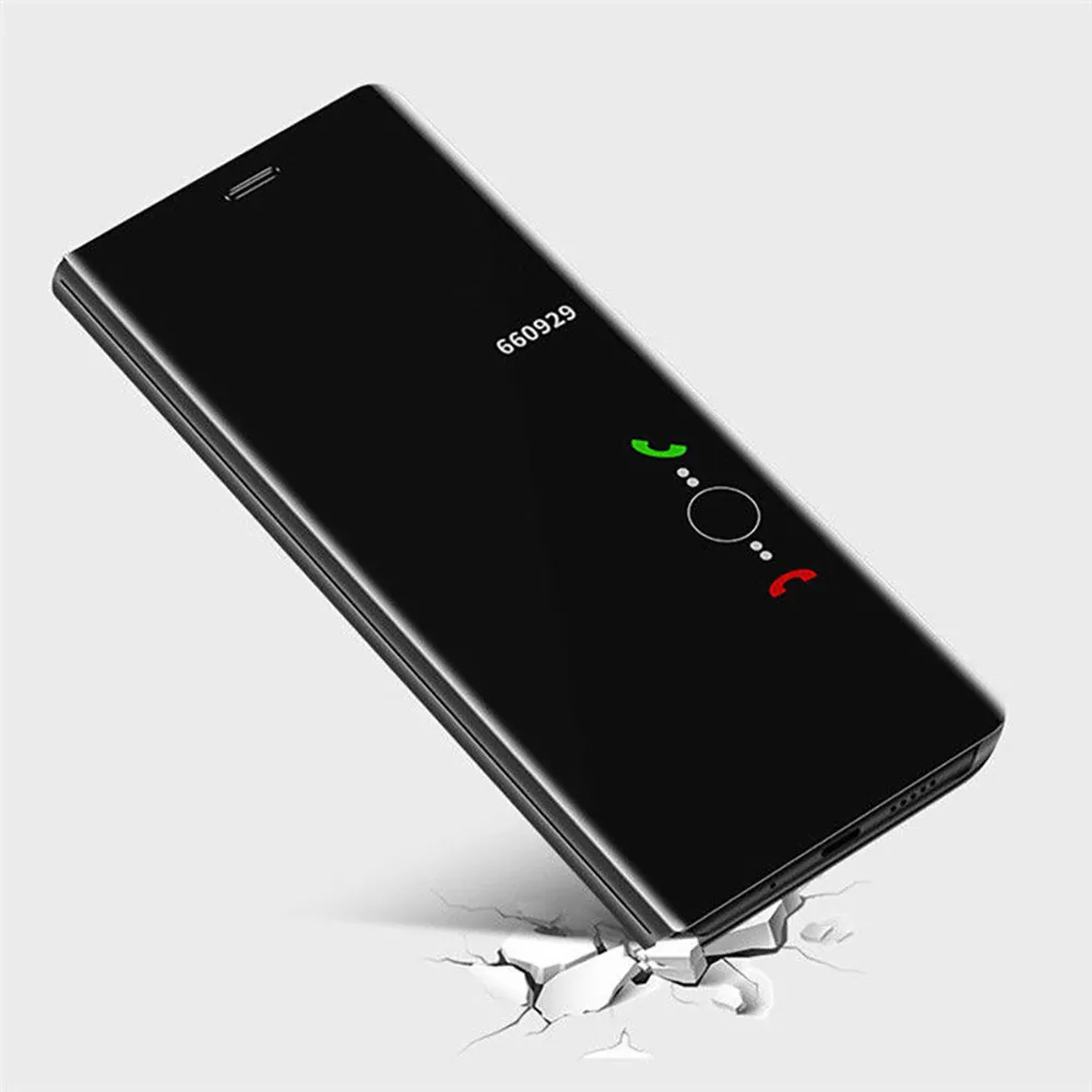 Новый роскошный кожаный чехол с зеркальным покрытием для Huawei Mate 20 Прямая