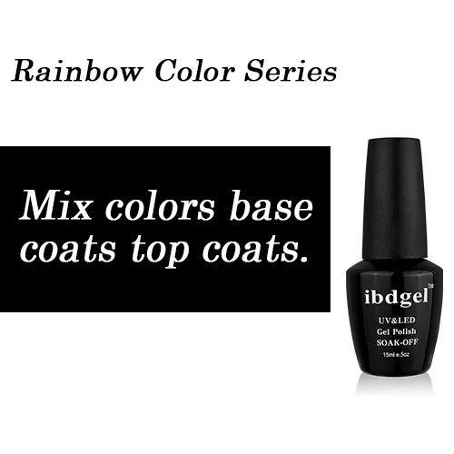 Mix colors base top 60 шт. цветной гель для ногтей серии Gelatu черный бренд ibdgel 15 мл серия Gelatu красочный гель для ногтей УФ/светодиодный Гель Для Ногтей Стойкий - Цвет: Mix colors base top