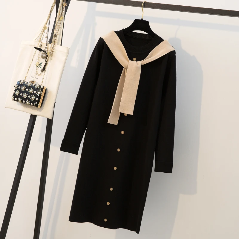 Платье для беременных женщин с длинным рукавом весна/осень выходные элегантные