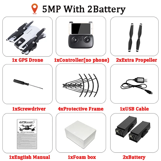 5MP 2B SG900 SG900S SG900-S X192 gps Квадрокоптер с 1080P HD камерой вертолет с фиксированной точкой wifi FPV Дрон режим следования за мной - Цвет: 5MP 2B