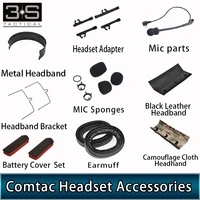 z tactical military airsoft headphones adapter earmuff headband mic part comtac ii headset aviation headphones accessories