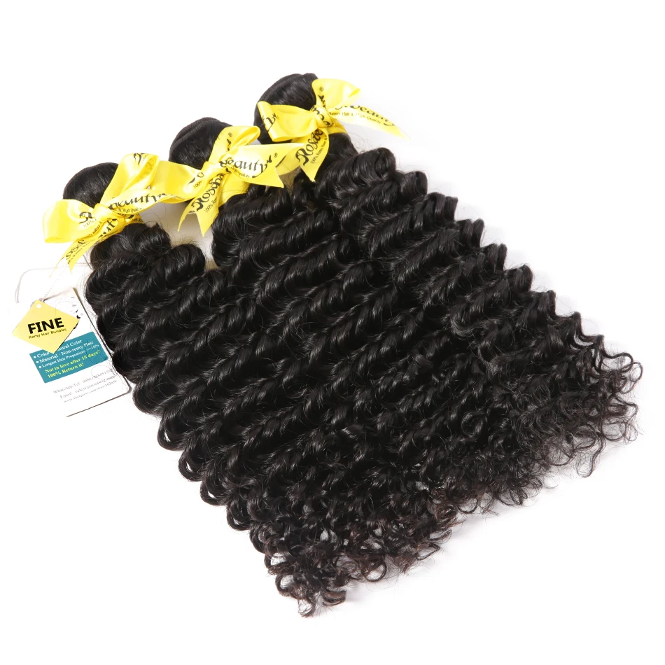 3 пряди бразильских волос RosaBeauty 8 30 дюймов 28 дюймов|bundles with closure|bundles lace closurebundles deep