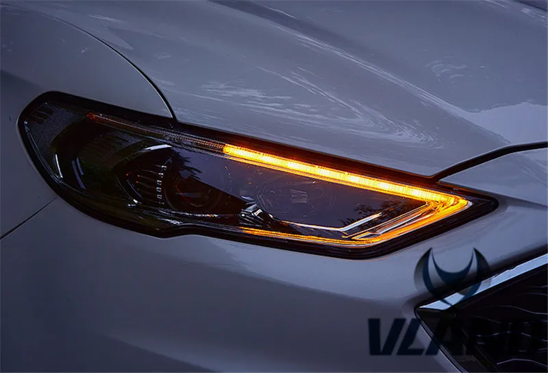 Vland завод налобный фонарь для Mondeo светодиодный DRL желтый указатель поворота plug and