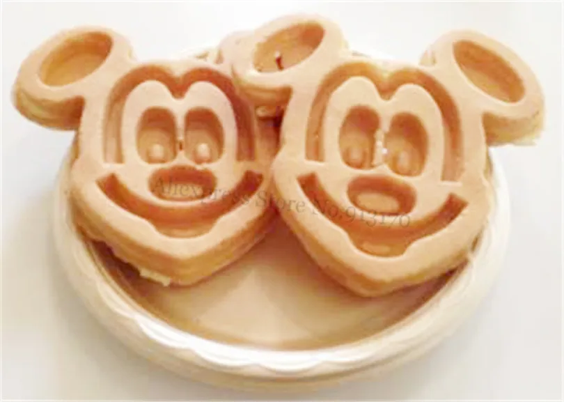Electric Mickey Waffle Machine Baker Maker Non-Stick Cooking Surface Snack Device Breakfast 220V 110V | Бытовая техника