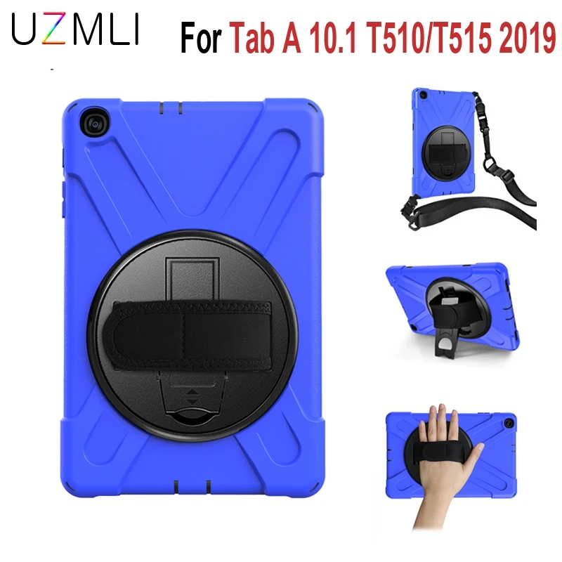 360 Вращающаяся подставка чехол для Samsung Galaxy Tab A 10 1 T510 T515 2019 Противоударная крышка