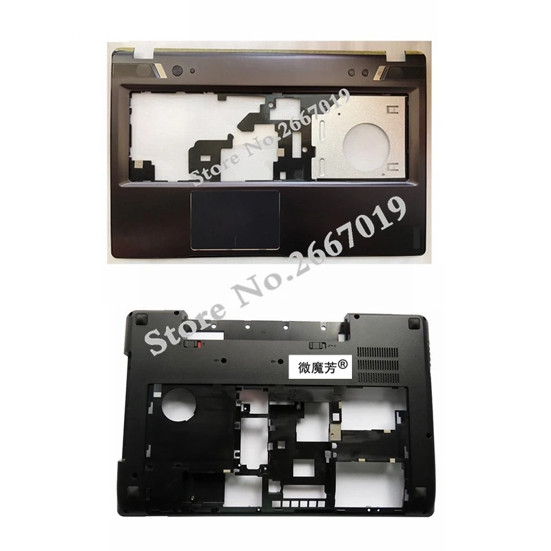 Novo para Lenovo para Ideapad Capa de tv Case Inferior Base Interface – Palmrest Superior Capa Am0n0000500 Y580 Y580a Y580n Y585