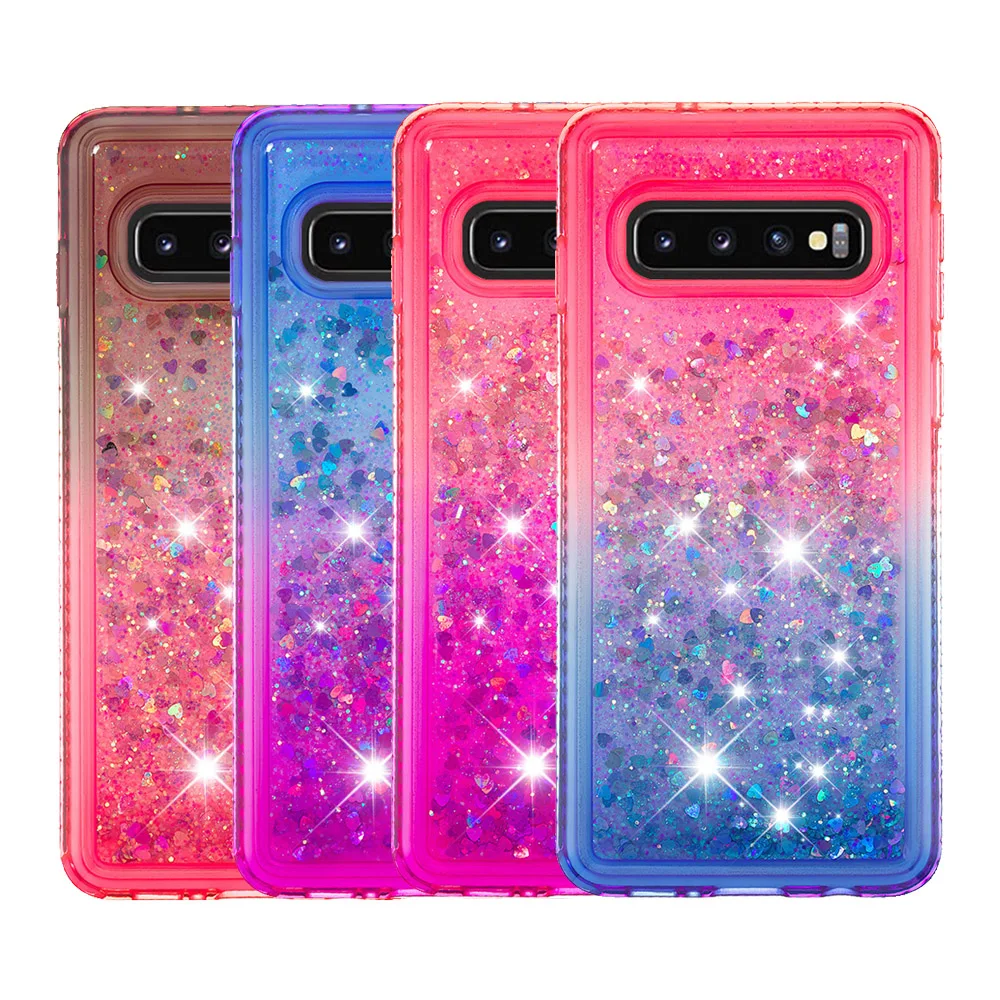 Для Samsung Galaxy S10 Plus чехол Блестящий горный хрусталь Силиконовый ТПУ зыбучий песок