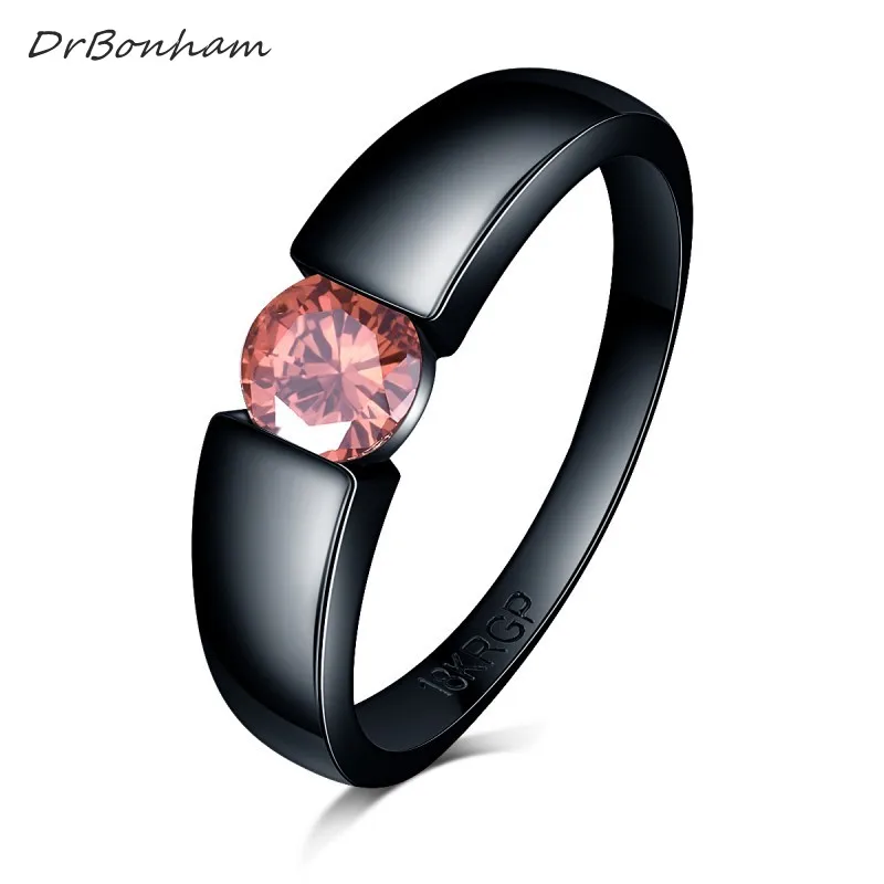 Очаровательное кольцо с камнем розовый синий желтый циркон для женщин и мужчин