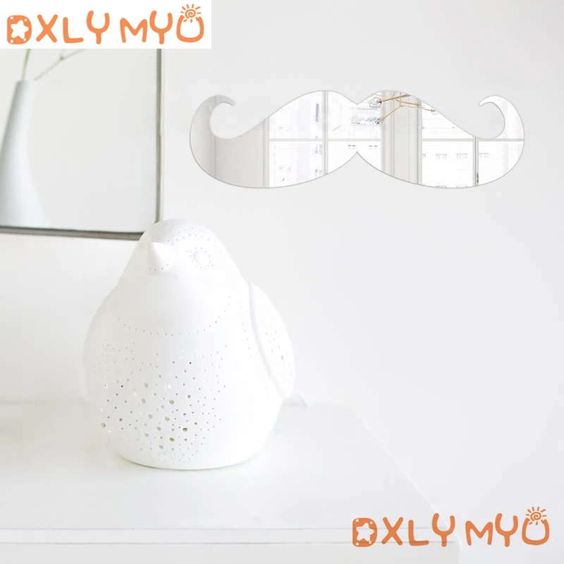 Декоративные 3D зеркальные настенные наклейки с милыми усами для детской комнаты, Настенный декор, кофейня, спальня, украшение детской комнаты