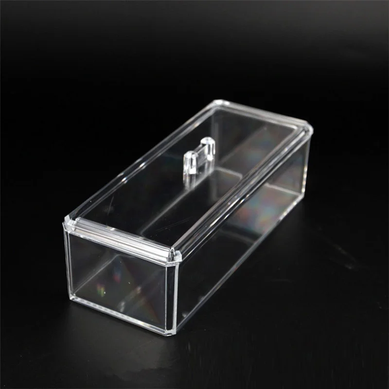 transparent Acrylic Organizer Holder Cotton swab box Makeup Organizer Drawersdesktop Organizer Jewelry Case for Cosmetics
