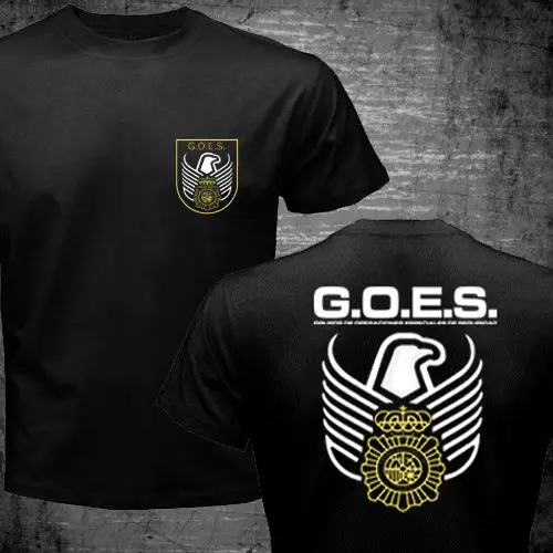 Испания Национальной Полиции Футболки Спецназ SWAT ГЕО ИДЕТ Логотип Policia camisetas hombre