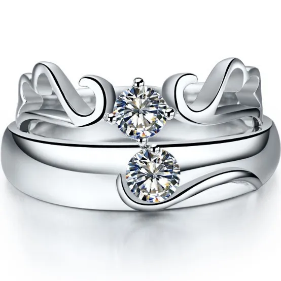 Цена по прейскуранту завода его и ее обещание синтетические бриллианты кольцо