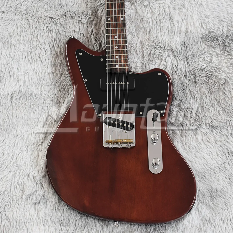 Горный велосипед 6 строка джаз электрогитара из красного дерева Палисандровый