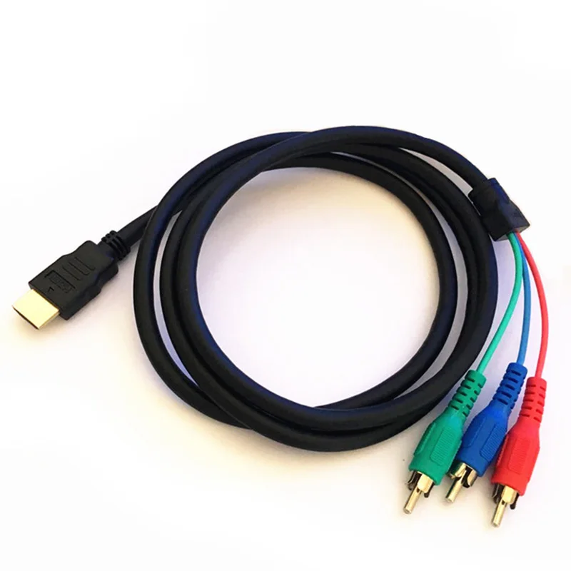 

Новый HDMI штекер 3 RCA Женский Видео аудио кабель AV 5ft/1,5 m адаптер конвертер для 1080P HDTV DVD DOM668