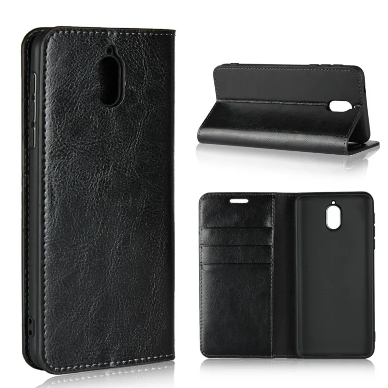 OEEKOI Crazy Horse кожаный чехол-книжка с кошельком из натуральной кожи чехол для Nokia 7,2/4,2/3,2/2,2/2,1/5,1/3,1/X6/7 Plus