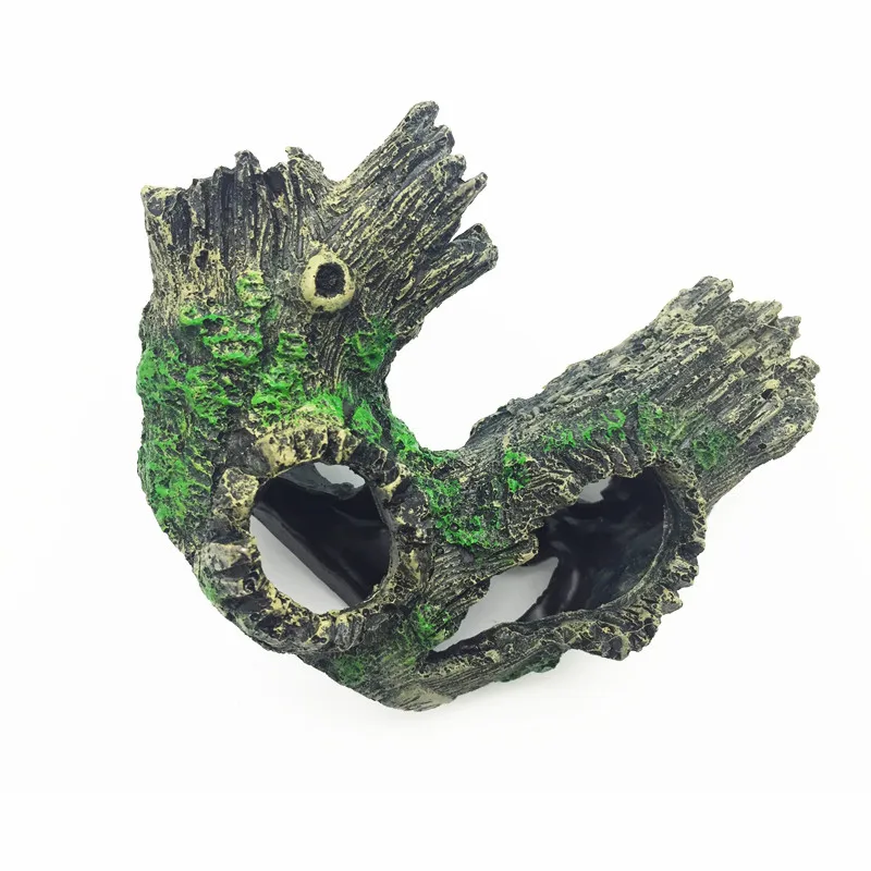 Смола аквариумные украшения Driftwood каменная пещера для креветок рыбы