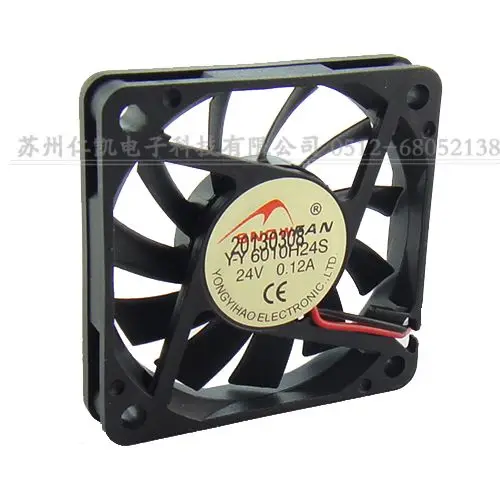Оптовая продажа: SNOWFAN YY6010H24S 6010 24 В 6010 6 см вентилятор постоянного тока