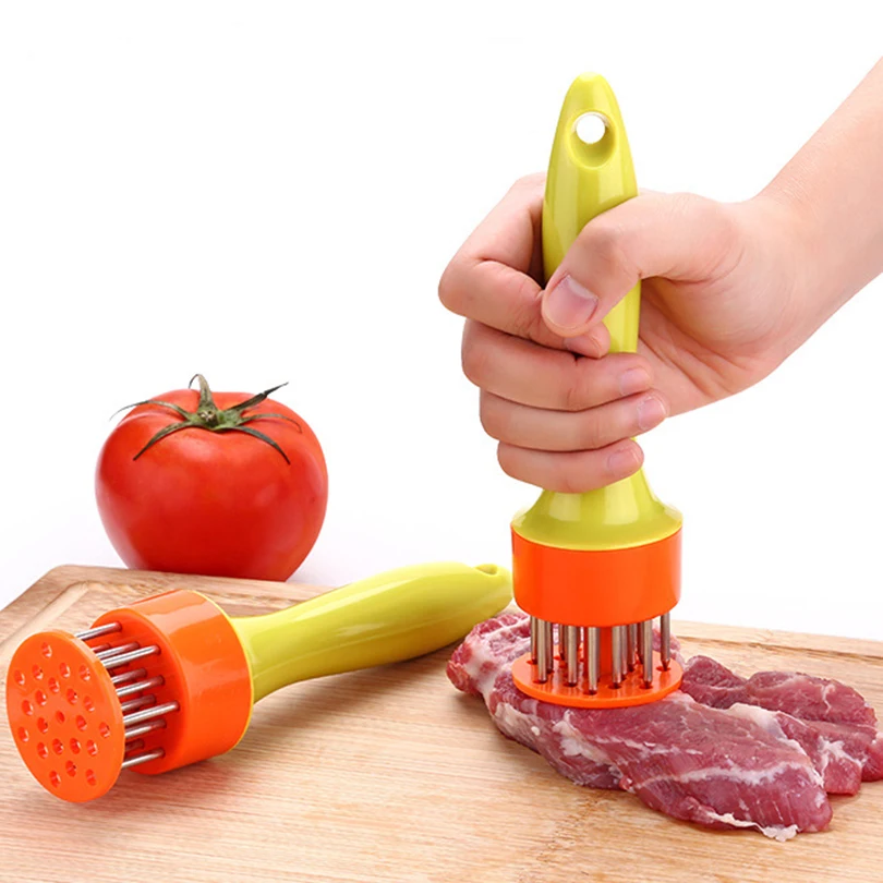Нержавеющая сталь Мясо tenderizer инструменты Мясо вилки профессии Мясо Tenderizer с иглы Нержавеющая сталь Мясо tenderizer инструменты