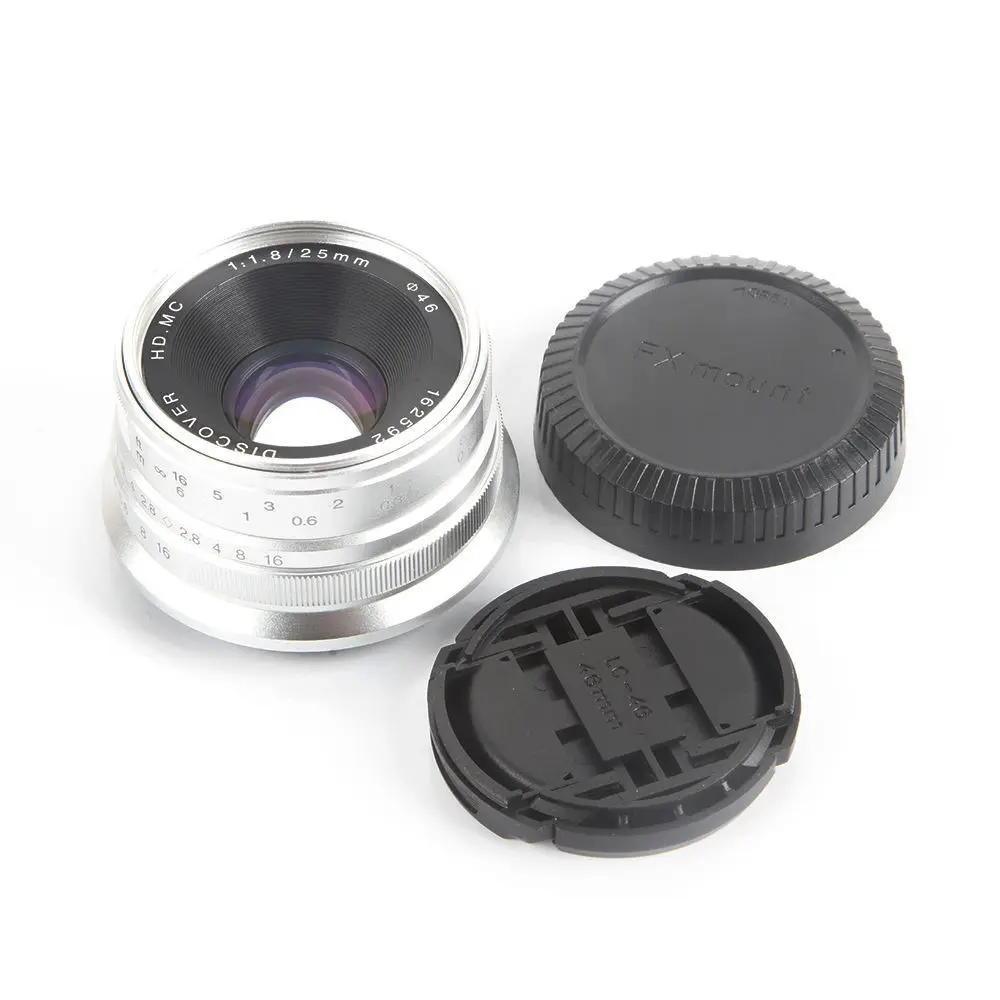 25 мм F/1 8 HD MC ручной фокус широкоугольный объектив для камеры Fujifilm FX X T10 T2 PRO2 PRO1 E2 E1 M1