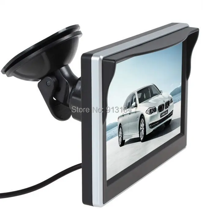 XYCING 5 дюймов TFT LCD HD экран автомобильный монитор парковочный монитор заднего вида+ 18 мм цветная Автомобильная камера заднего вида