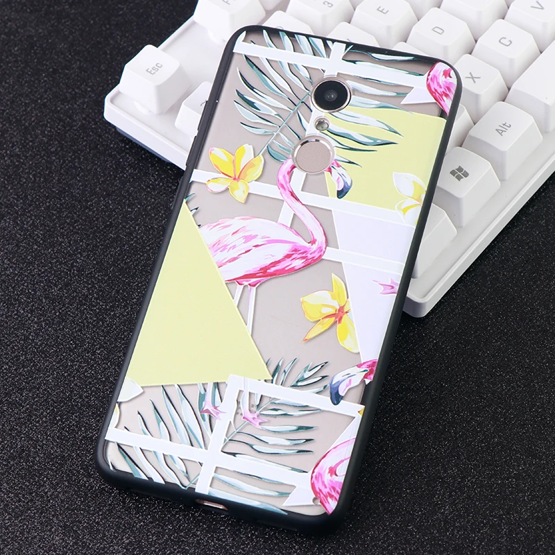 New Cell Phone Cases For Xiaomi Redmi Note 4 5 6 X A plus Flowers Case Soft TPU Silicone Fitted Mobile Covers Accessories | Мобильные