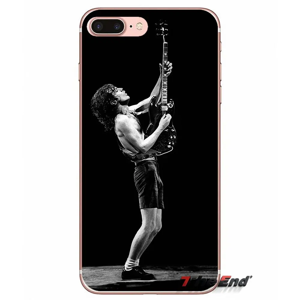 AC DC Malcolm Angus Young Bon Scott чехол для Samsung Galaxy S3 S4 S5 MINI S6 S7 edge S8 Plus Note 2 3 4 5 Grand Core Prime|case for samsung