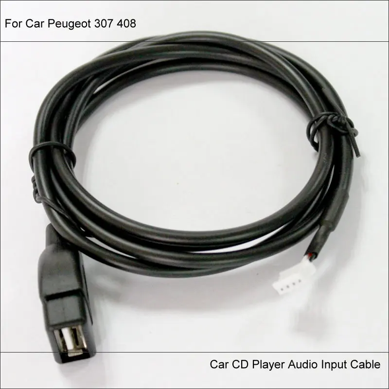 Оригинальный Вилки USB разъем адаптера для Peugeot 307/408 Автомобильное CD радио аудио
