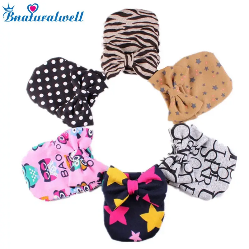 

Bnaturalwell/милые детские хлопковые шапки, Лидер продаж, для новорожденных, для детей ясельного возраста, симпатичная шапочка для девочек с бант...