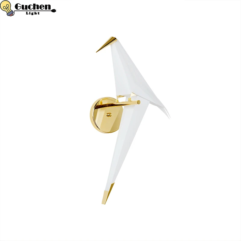 

Art LED Wall Lamp lampada Bedroom Beside Wall Light Hall Home Indoor Decoration Lighting Corridor nordic bird Decor Wall Sconce