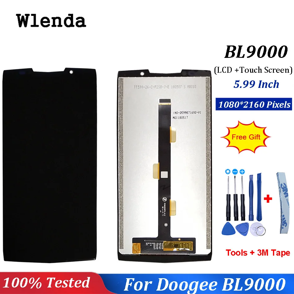 ЖК дисплей + сенсорный экран в сборе для Doogee BL9000 запасная часть 5 99 дюйма