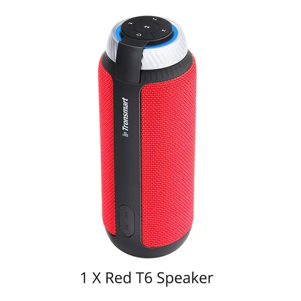 Only Red Speaker Tronsmart элемент T6 Динамик Bluetooth 4,1 Портативный Динамик Беспроводной аудио приемник с динамиками USB AUX с переносной чехол - Цвет: Only Red Speaker