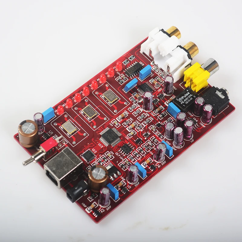 K.GUSS X9 PCM5102 TDA1308 XMOS USB DAC усилитель декодер усилителя board RCA AMP выход 32 бит/384K|xmos usb dac|usb