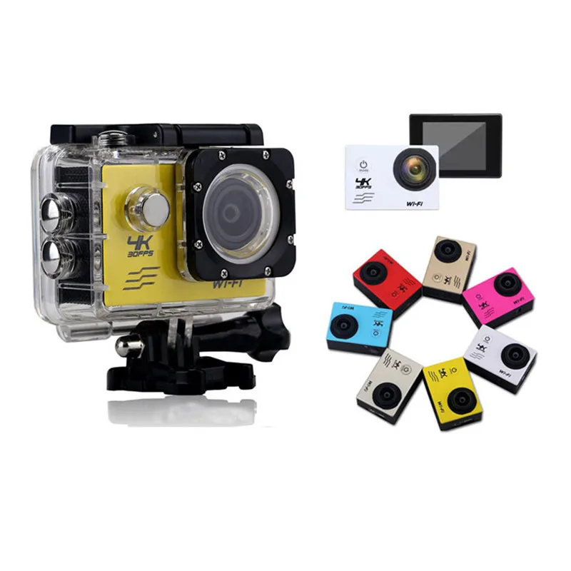 Продажа Водонепроницаемая Экшн-камера Full HD1080P, Wi-Fi, Ultra 4K HD, Спортивная DV-камера, видеокамера с поддержкой дистанционного управления