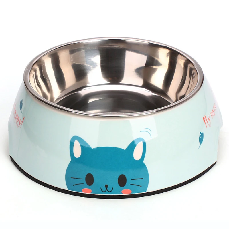 Мультфильм из нержавеющей стали два в одном утолщенная Нескользящая миска