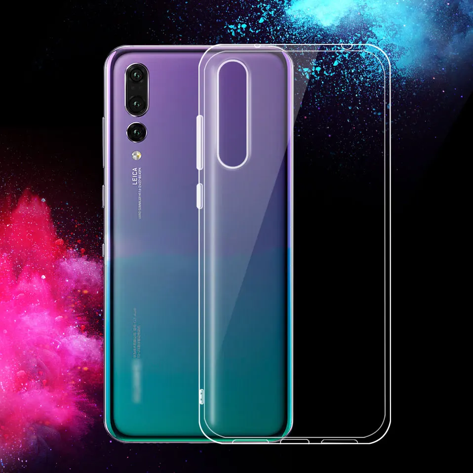 Ультратонкий чехол из ТПУ для телефона HUAWEI P20 LITE для P9 Lite, с защитой от ударов, прозрачные силиконовые крышки.