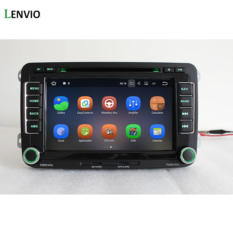 Автомобильный DVD-плеер Lenvio 2 Гб ОЗУ Din Универсальный Android 7 1 GPS для Volkswagen VW GOLF 5 6 PASSAT CC