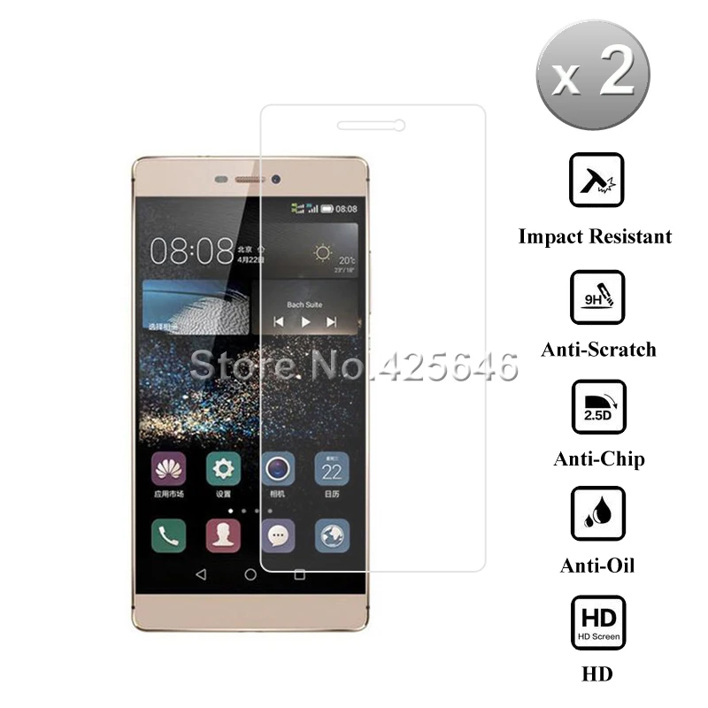 2 шт для huawei P8 стекло 2.5D 9H 0,26 мм Премиум защитное закаленное стекло для huawei P8 Защитная пленка для экрана