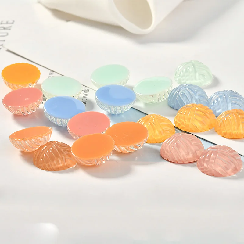 Летние прозрачные и популярные ретро пряжки типа половина таблетки смолы патч DIY