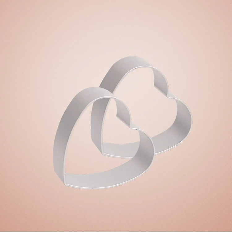 BAKEST 10 шт./лот маленький размер алюминиевый сплав форма для печенья в форме сердца