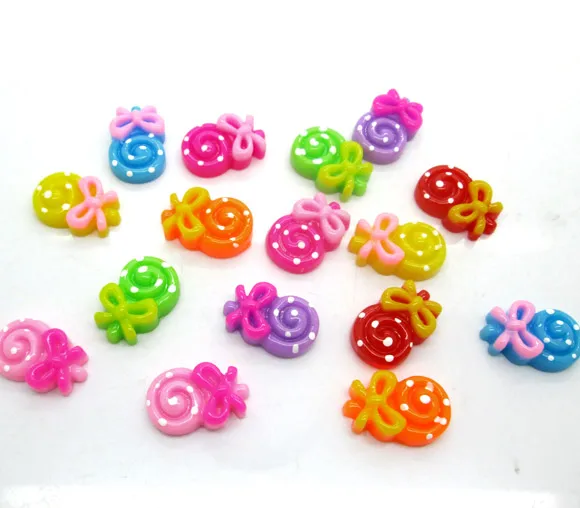 50 шт. украшения из полимерных леденцов с плоским основанием кабошон скрапбукинг