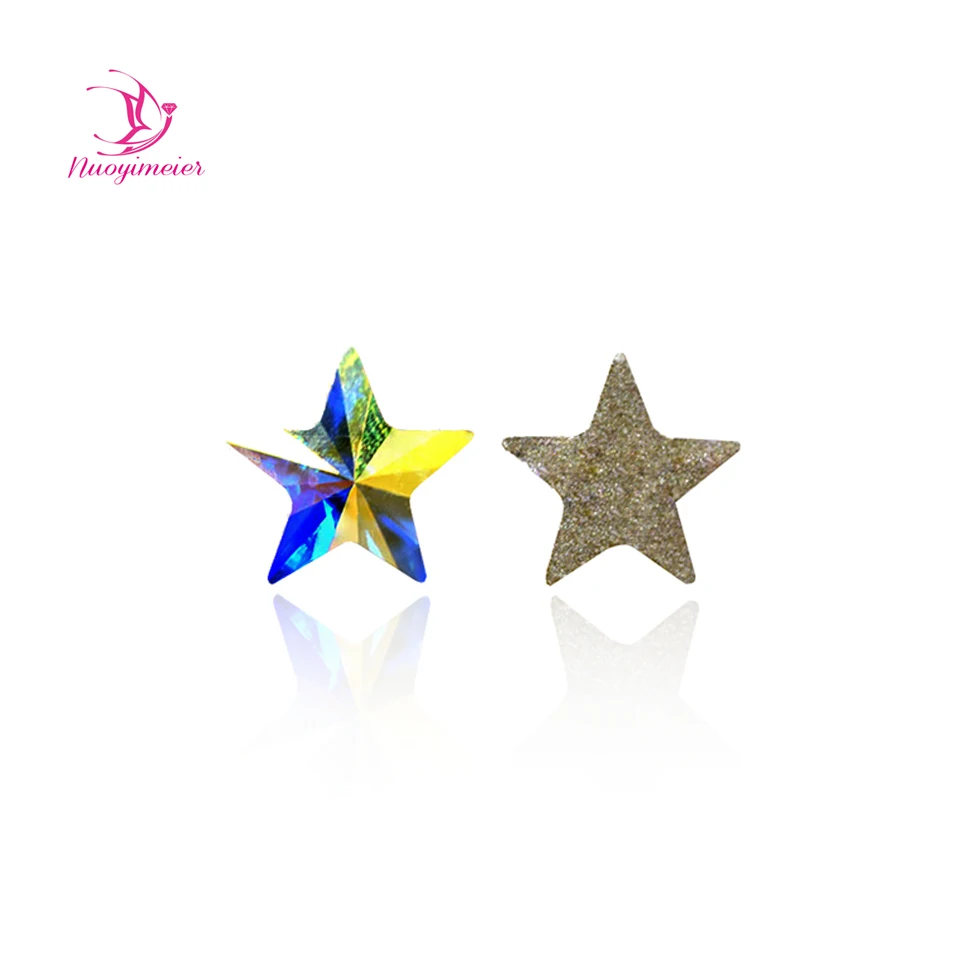 100 шт. Strass 5 мм New Star Форма Б ез исправлений для ногтевого дизайна с плоской задней