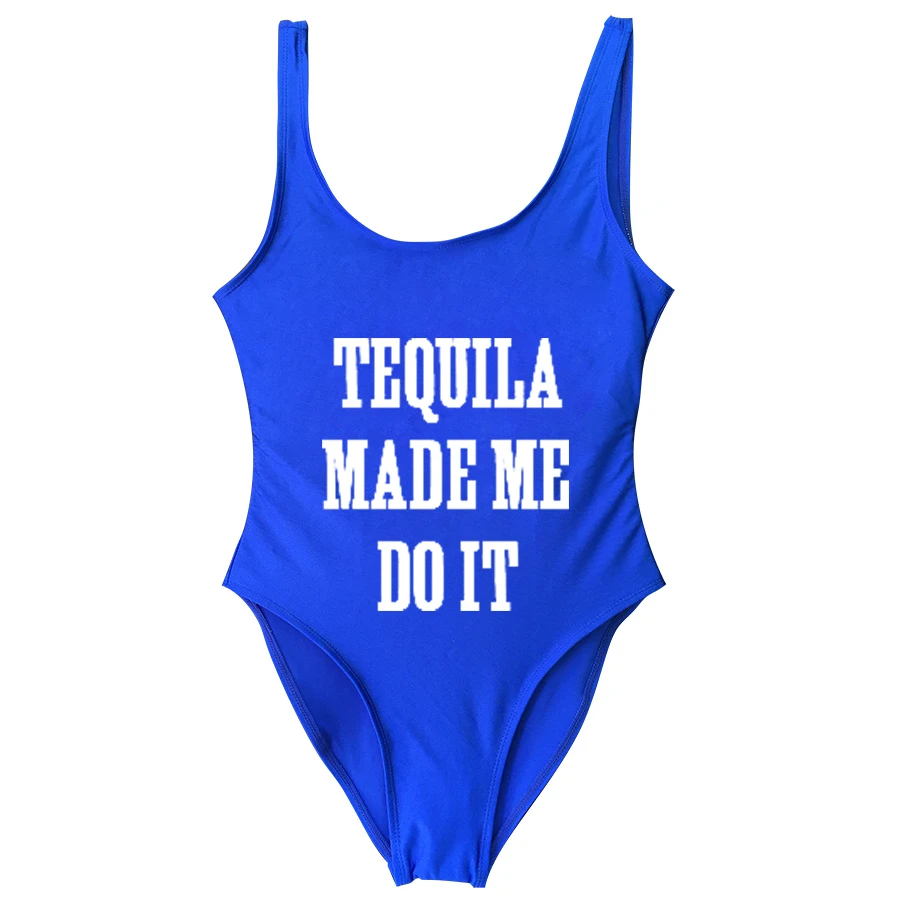 Женский купальник TEQUILA Make ME DO IT Цельный для девочек веселое время вечерние