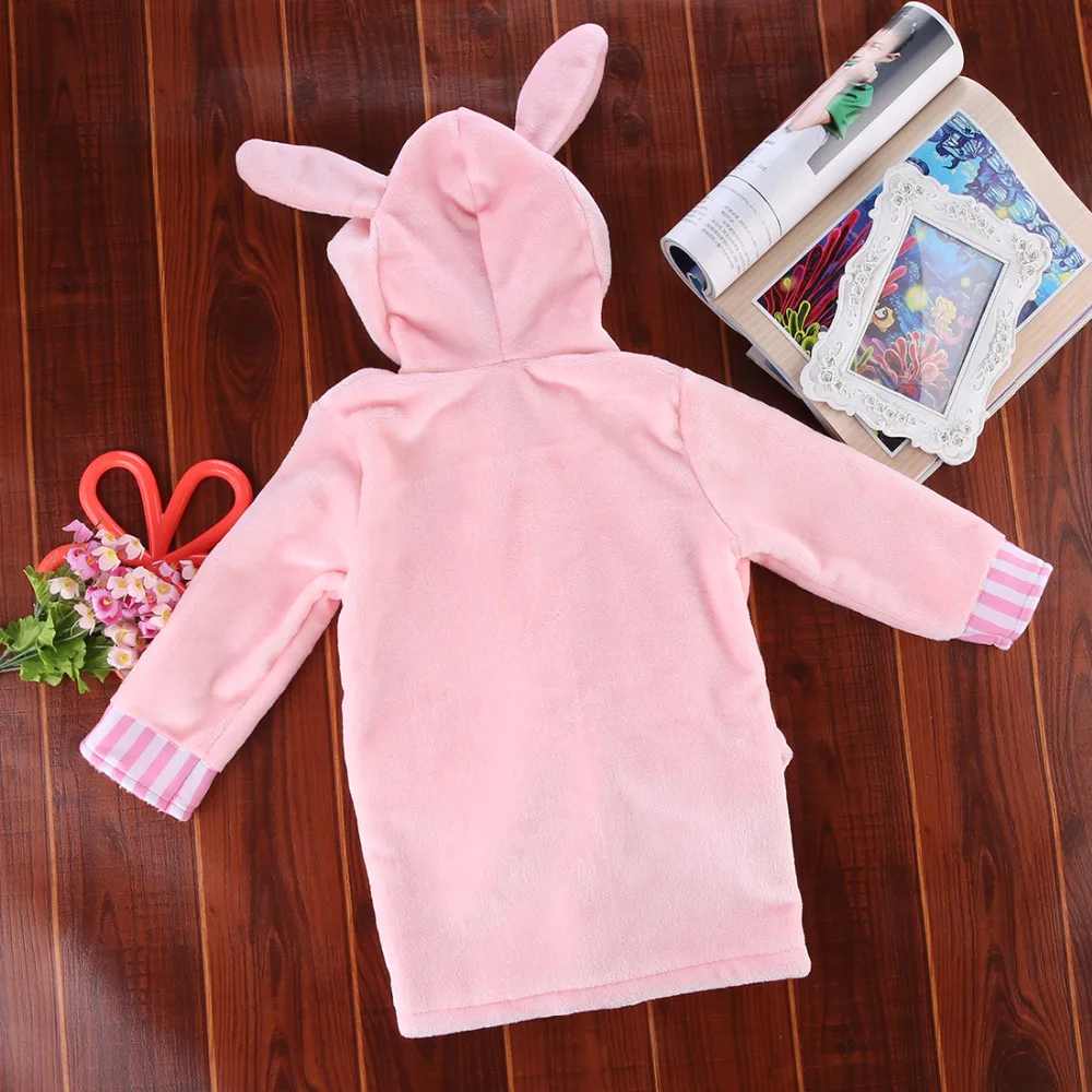 Милая одежда для новорожденных банные халаты в виде животных маленьких