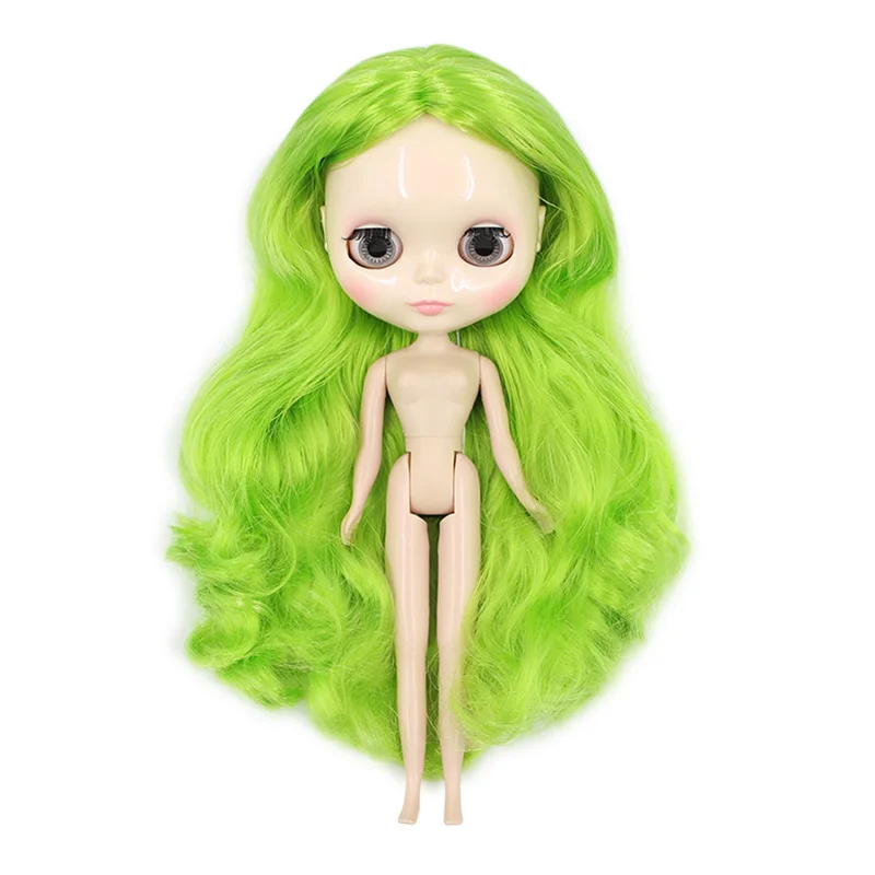 nude doll Ледяная Обнаженная кукла Blyth серии No.280BL442 зеленые волосы белый цвет кожи Подходит для DIY Изменить игрушки завод Blyth 1/6 BJD - Цвет: nude doll