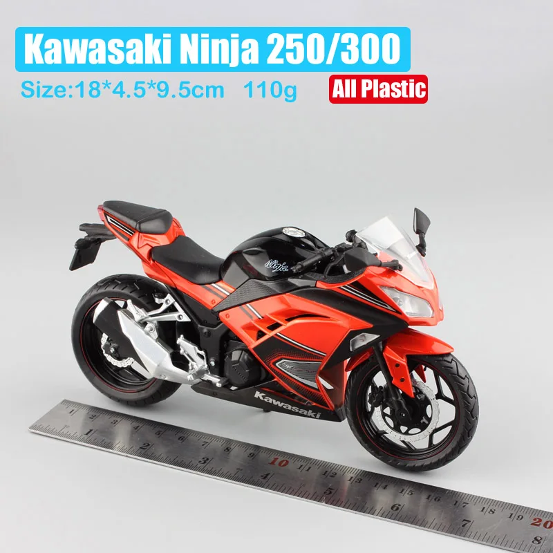 1/12 automaxx 2013 Kawasaki Ninja 250R SE 300 гоночная масштабная мотоциклетная игрушка спортивный велосипед Diecasts& игрушечные транспортные средства модели игрушек реплики - Цвет: Ninja 250 Red SE