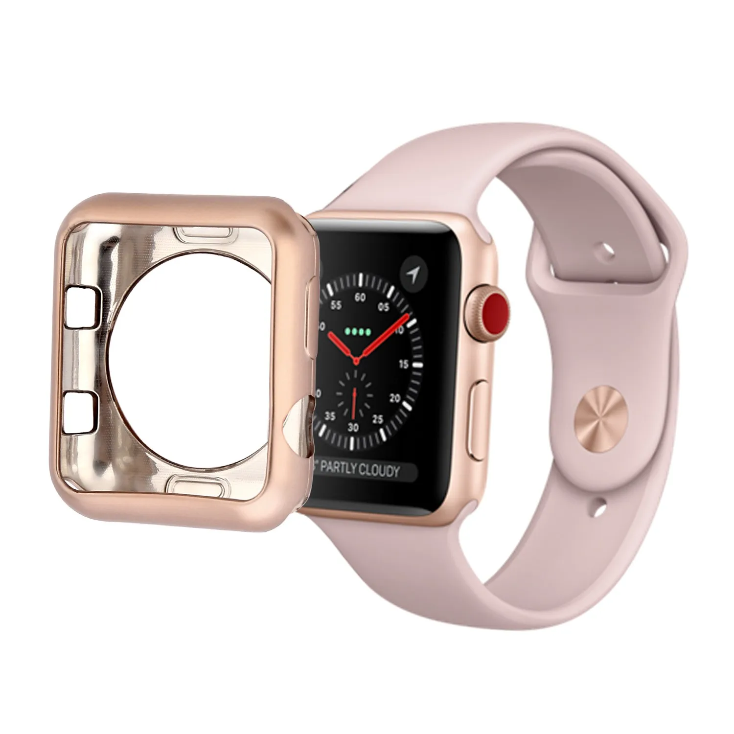 Серия 1/2/3 мягкий силиконовый чехол для Apple Watch, версии крышка 38 мм 42 мм модное покрытие TPU Защитная крышка для наручных часов iWatch