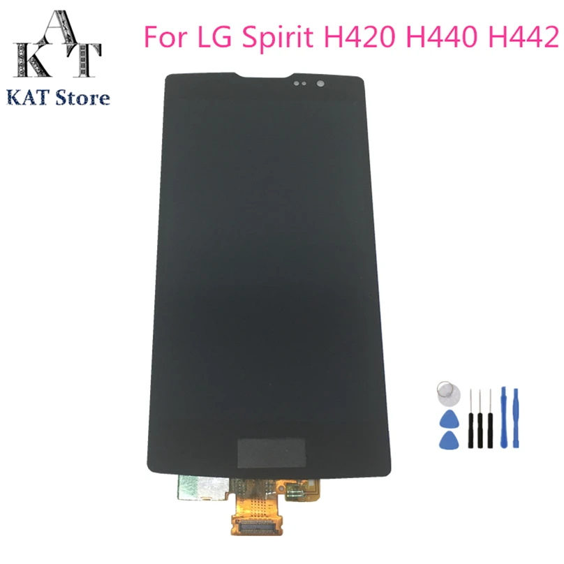 Сменный ЖК экран KAT для LG Spirit H420 H440 H442 H443 дисплей с сенсорным экраном гарантией